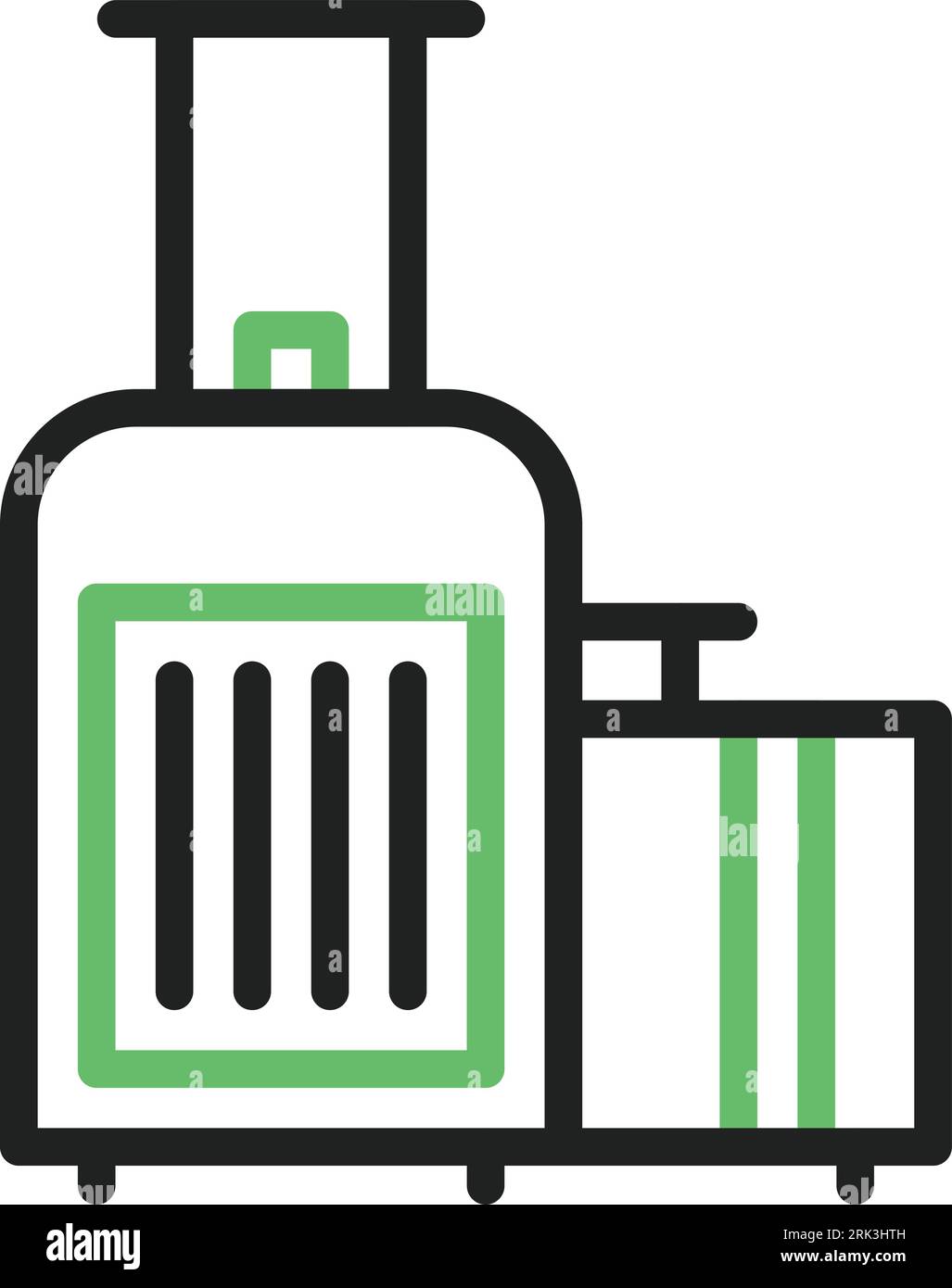 Luggage Icon image. Suitable for mobile application. Stock Vector
