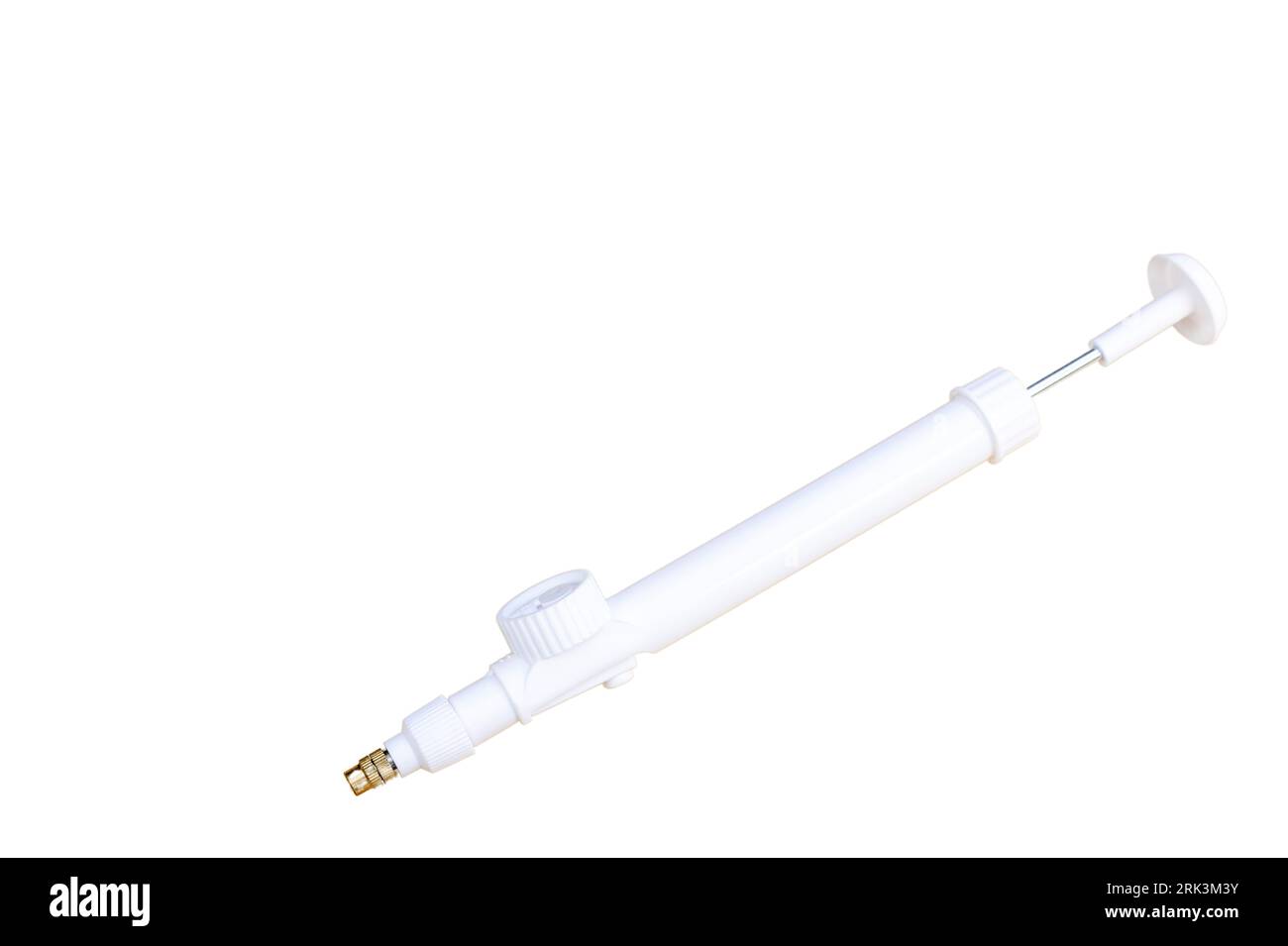 Plastic bottle cap sprayer pump isolated on white background Stock ...