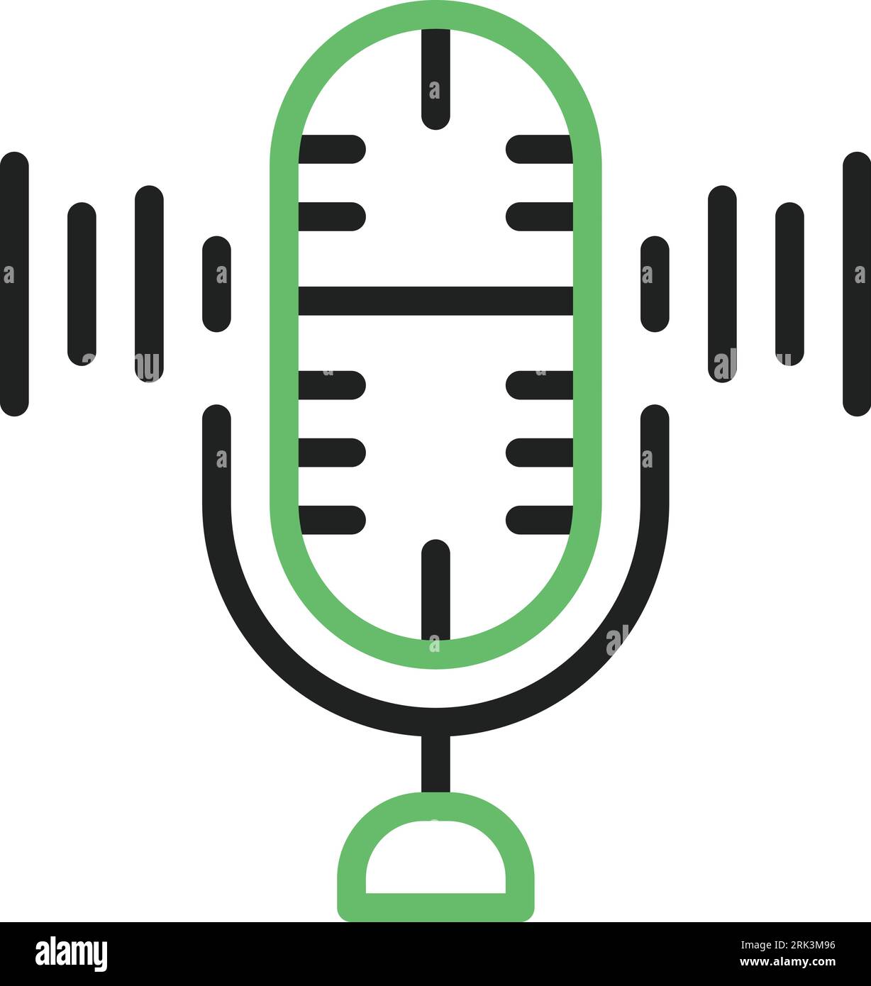 Microphone Icon image. Suitable for mobile application. Stock Vector