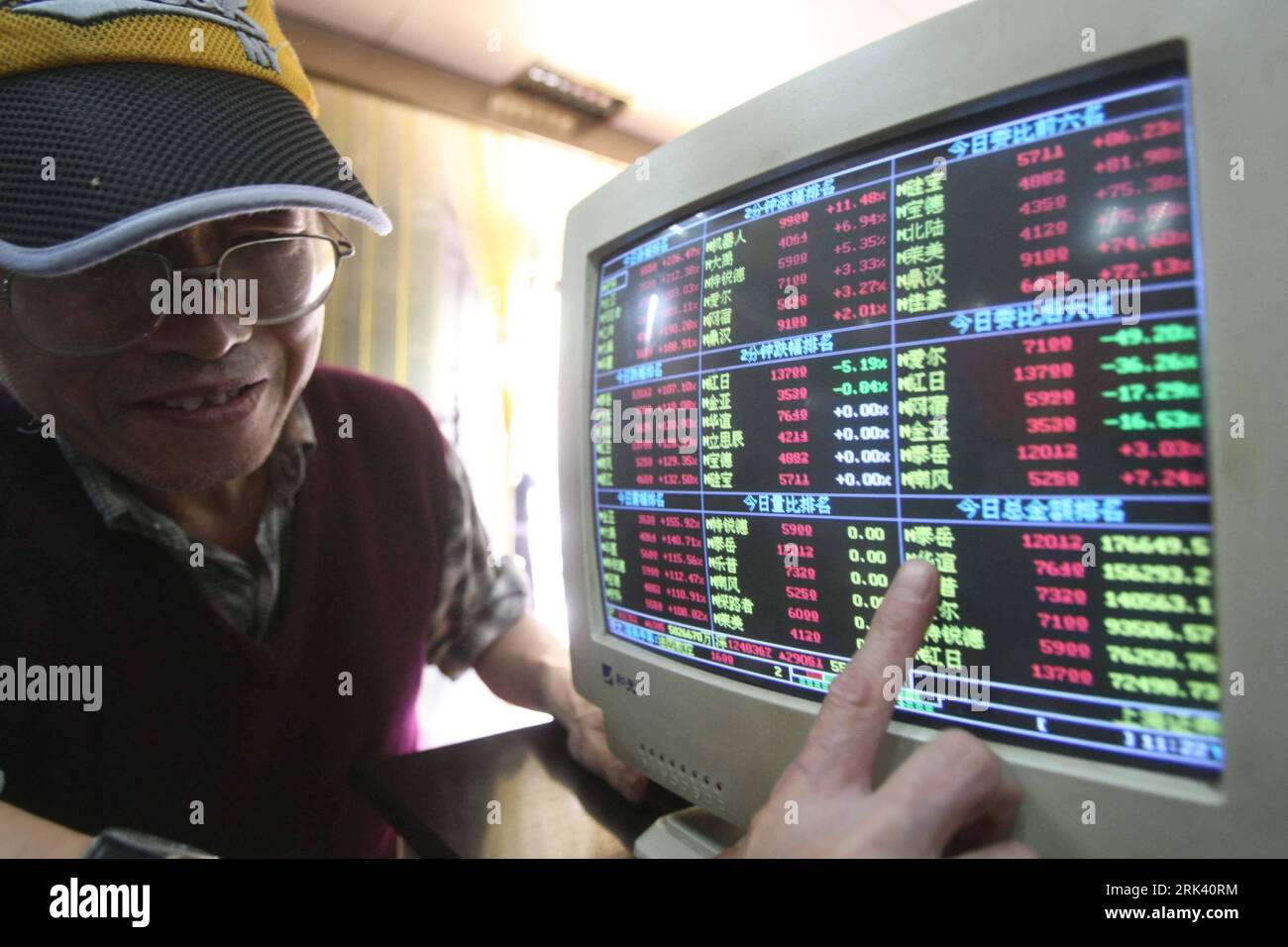 Shanghai stock market screen hi-res stock photography and images - Alamy