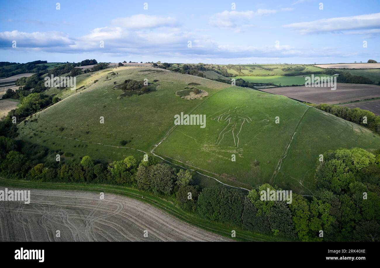 The Cerne Giant or Cerne Abbas Giant, Cerne Abbas in Dorset, Britain ...