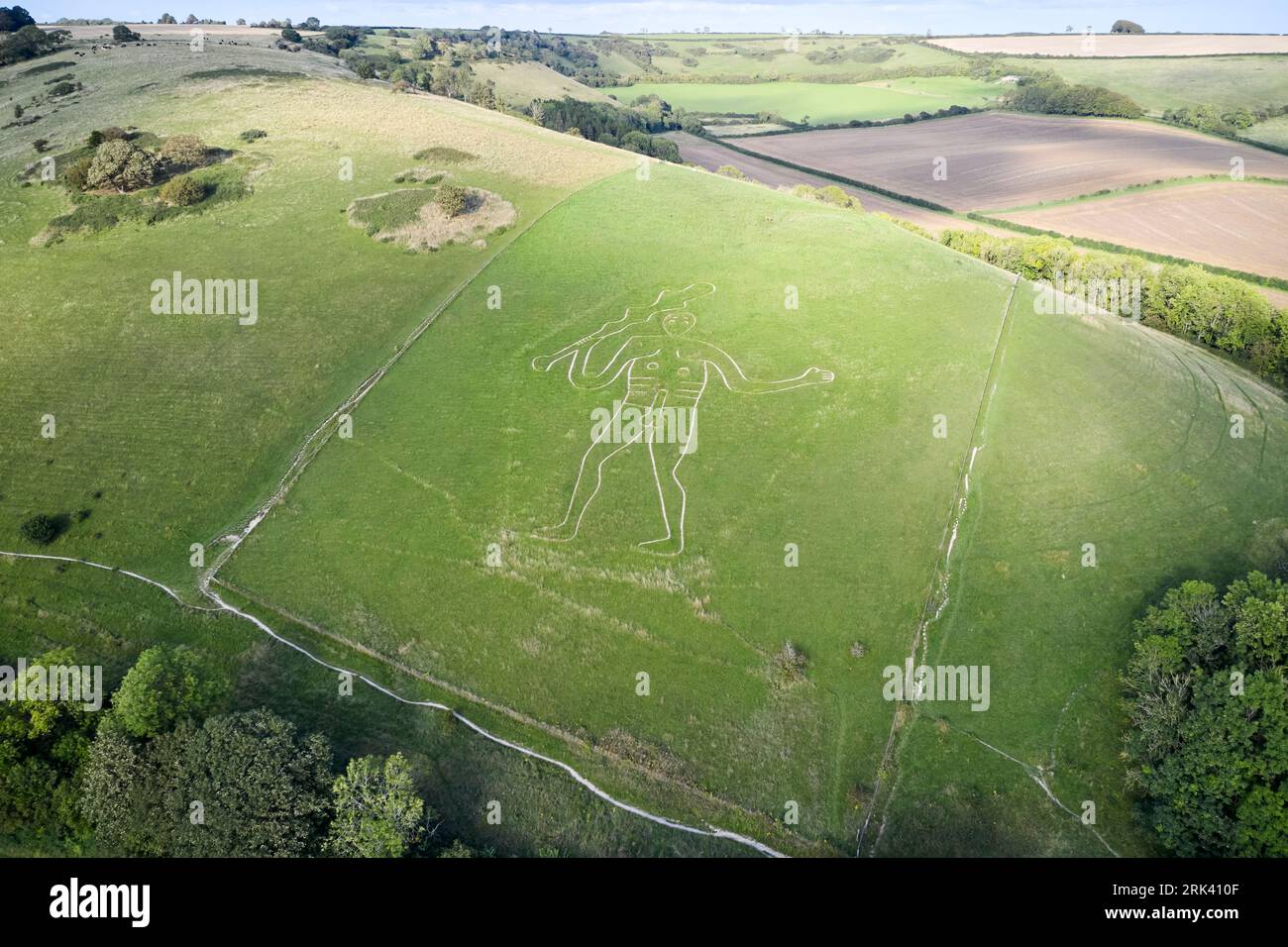 The Cerne Giant or Cerne Abbas Giant, Cerne Abbas in Dorset, Britain, UK Stock Photo Alamy