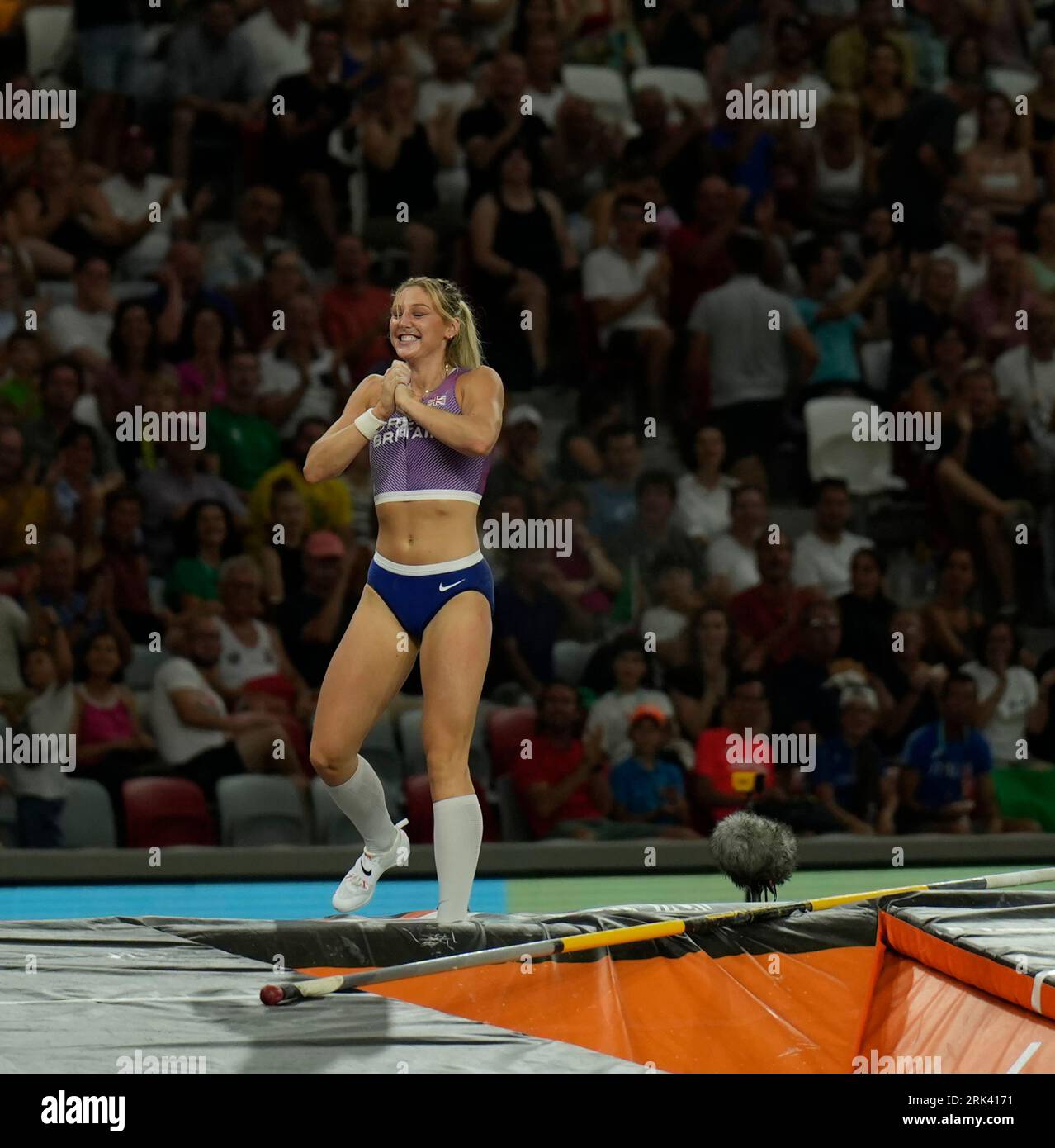 Budapest,HUN,  23 Aug 2023  Molly Caudery (GBR) during the World Athletics Championships 2023 National Athletics Centre Budapest at National Athletics Centre Budapest Hungary on August 23 2023 Alamy Live News Stock Photo