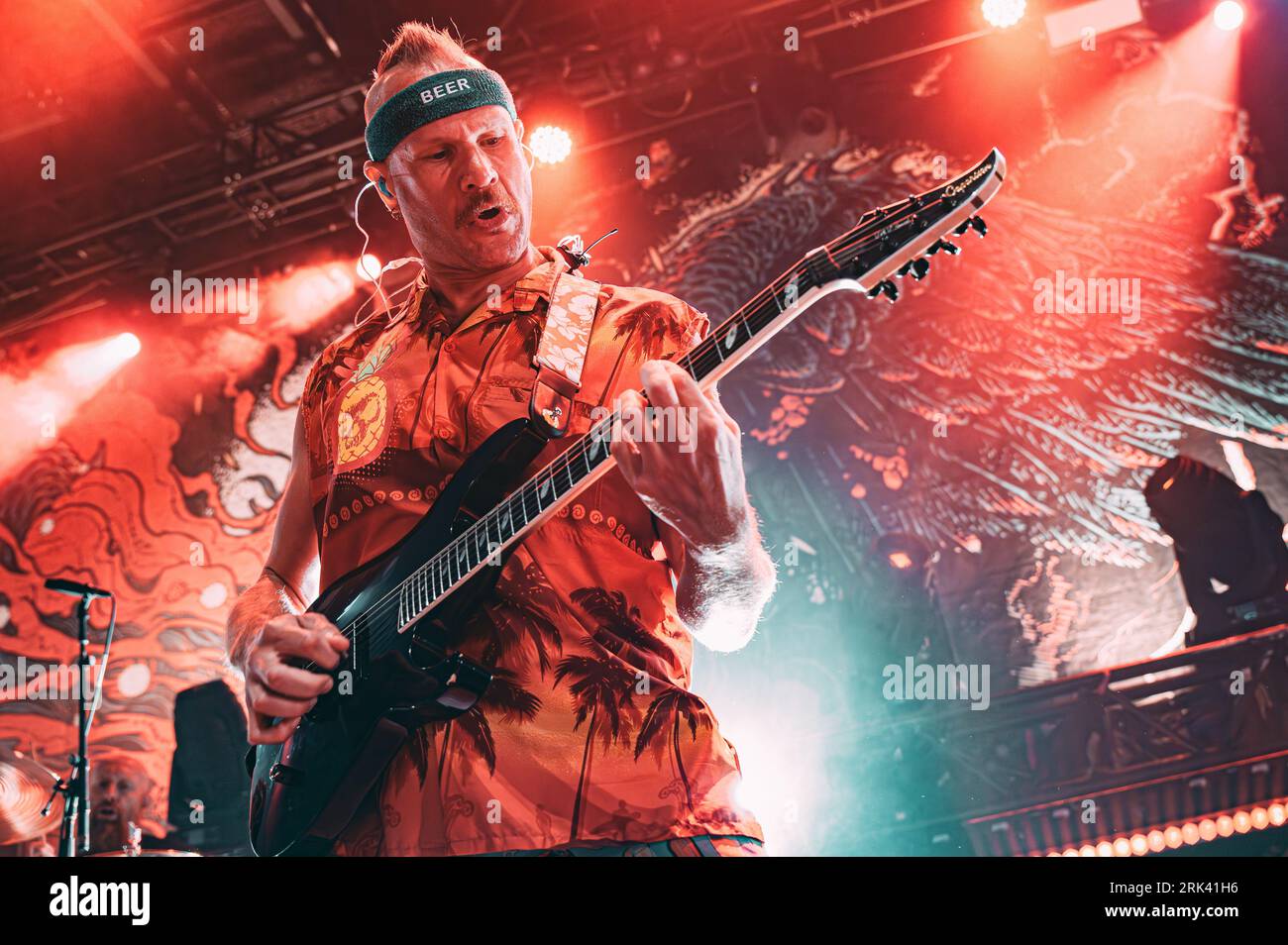 Copenhagen, Denmark. 22nd, August 2023. The American metalcore band Killswitch Engage performs a