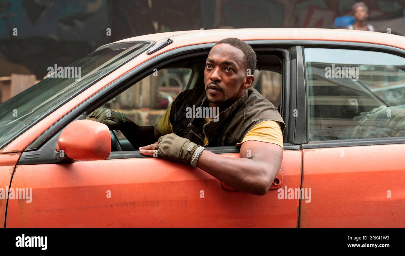 ANTHONY MACKIE in TWISTED METAL (2023), directed by MAGGIE CAREY, BILL BENZ and JUDE WENG. Credit: Universal Pictures Television / Sony Pictures Television / Album Stock Photo