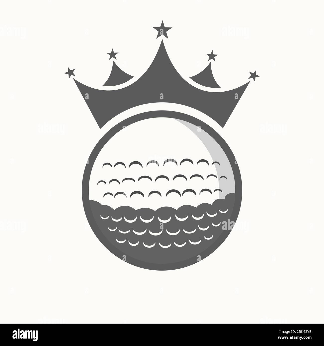 Golf Logo Design Concept With Crown Icon. Hockey Winner Symbol Stock Vector Image & Art Alamy