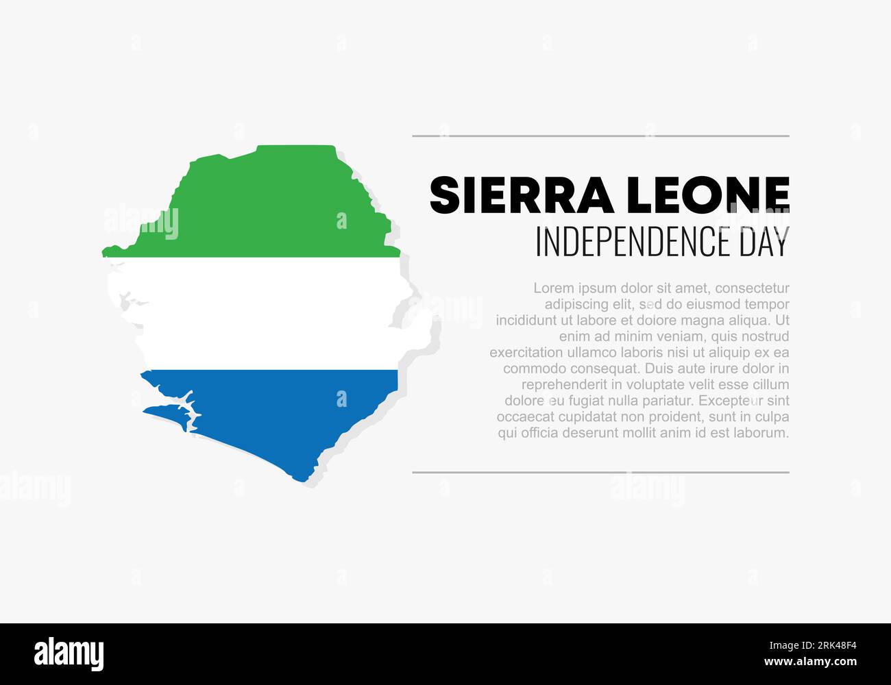 Sierra Leone independence day background banner poster for national