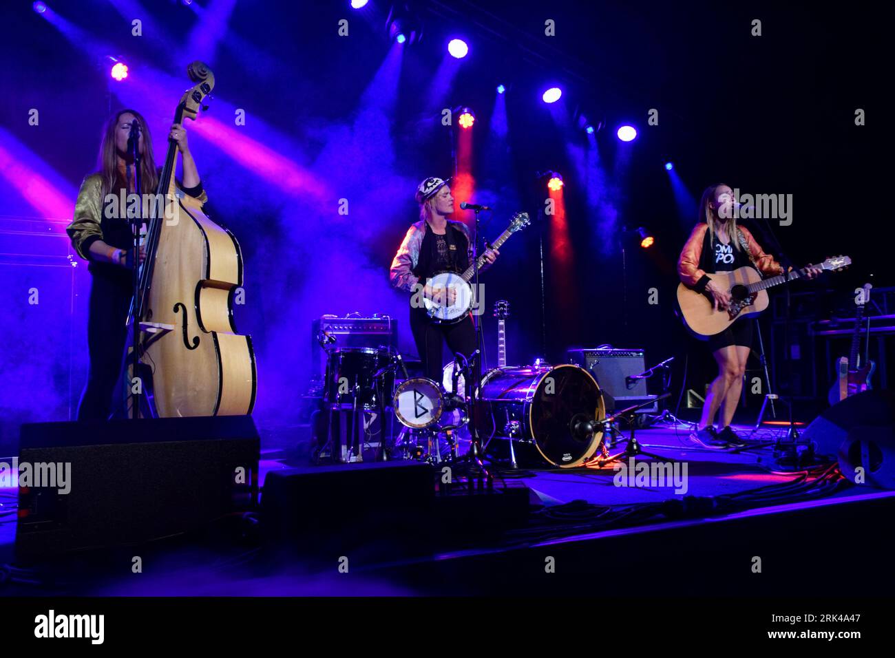 baskery Baskery live on Stage at The 2023 Cambridge Folk Festival Stock Photo -  Alamy