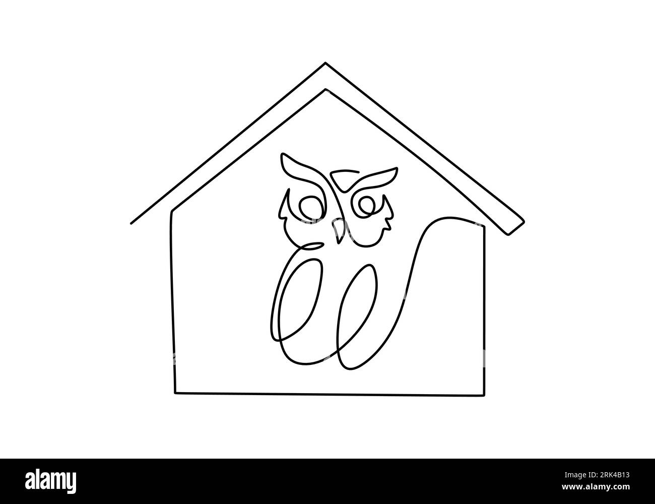 Premium Vector  Hand drawn owl in doodle style sketch. line art and color.  kids education