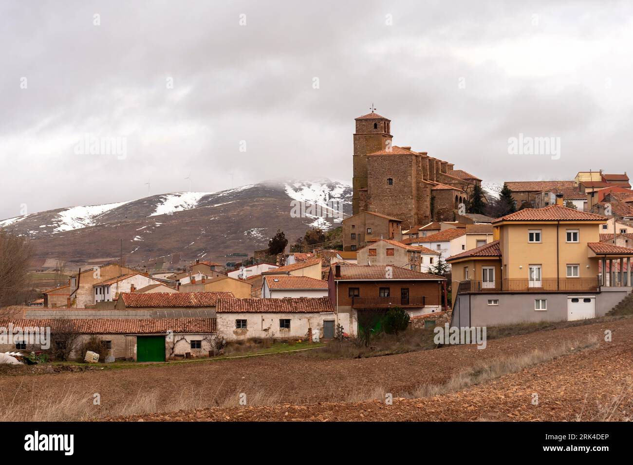 Experience the stunning beauty of Borobia, Soria, Spain with this panoramic photograph Stock Photo