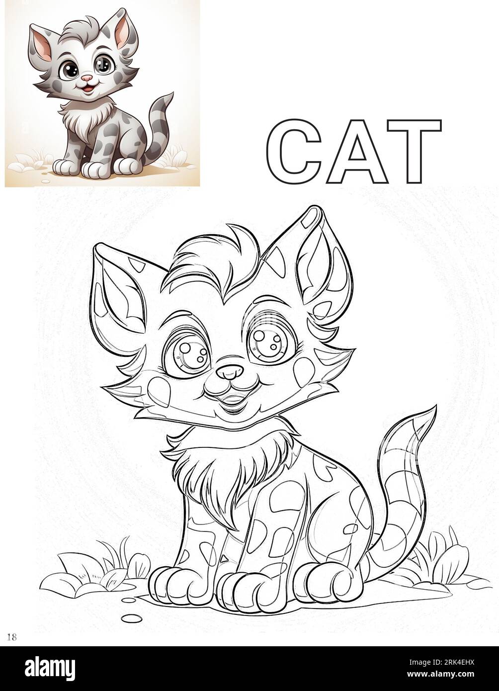 Adorable Cats Dot Line Spiral Coloring Book For Adults