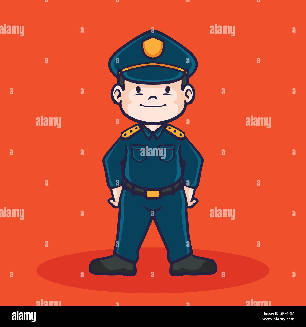 Cartoon character funny policeman hi-res stock photography and images ...