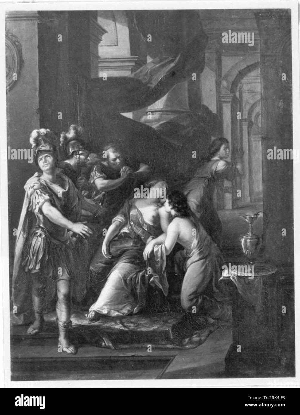 Selbstmord der Lucretia 1768 by Johann Jakob Dorner the Elder Stock Photo