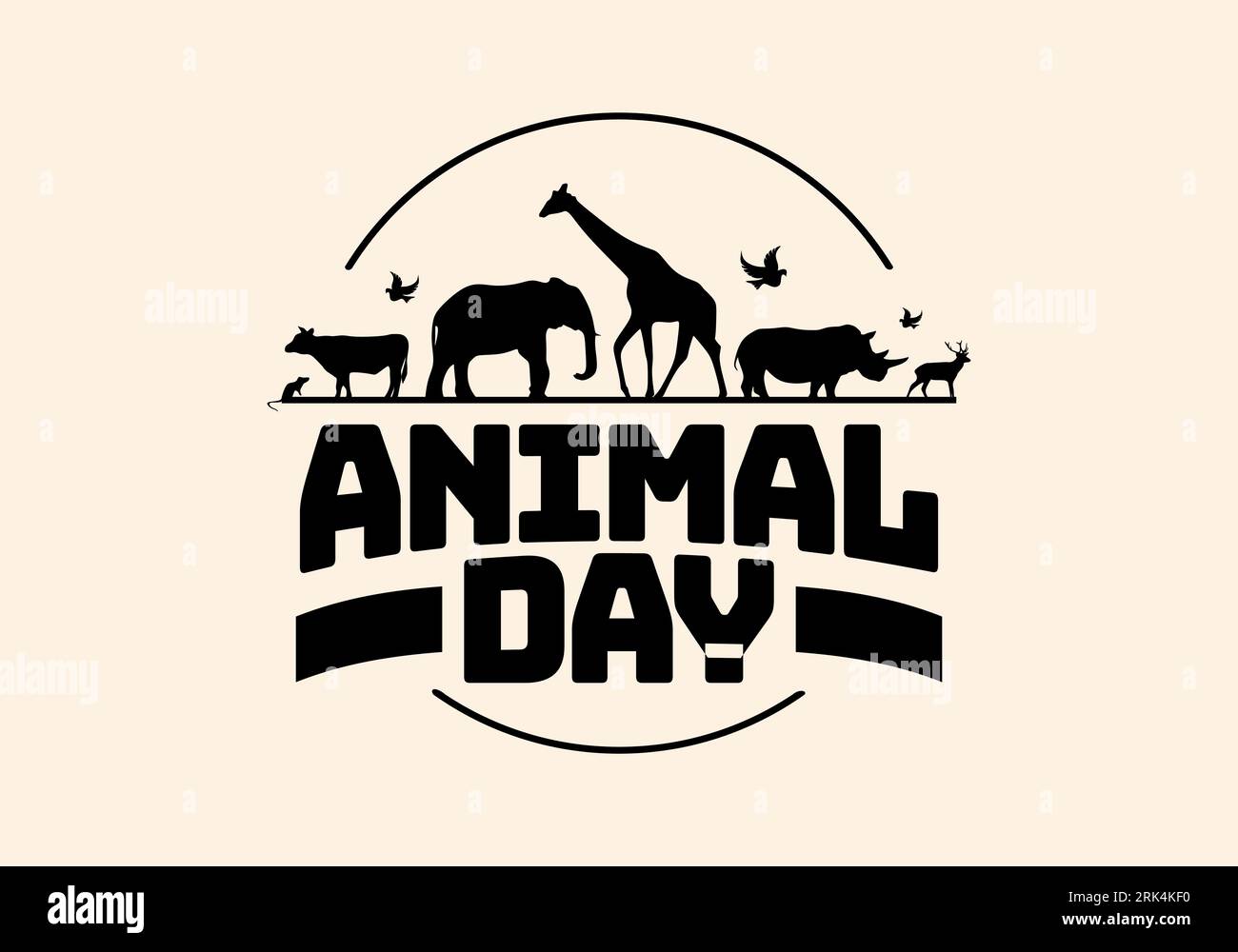 World animal day with group of animals background celebrated on october