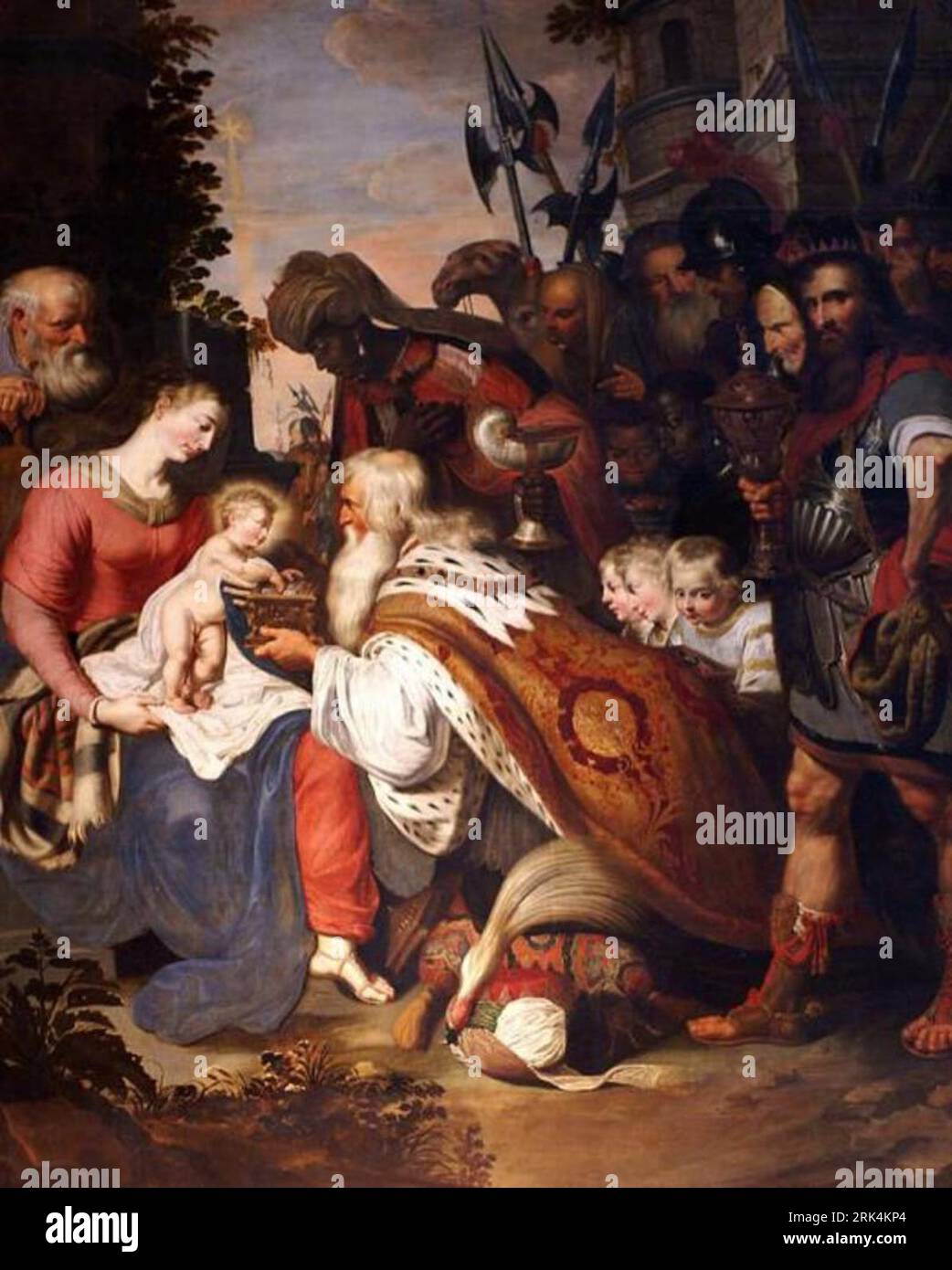 Adoration of the Magi circa 1615 by Artus Wolffort Stock Photo - Alamy