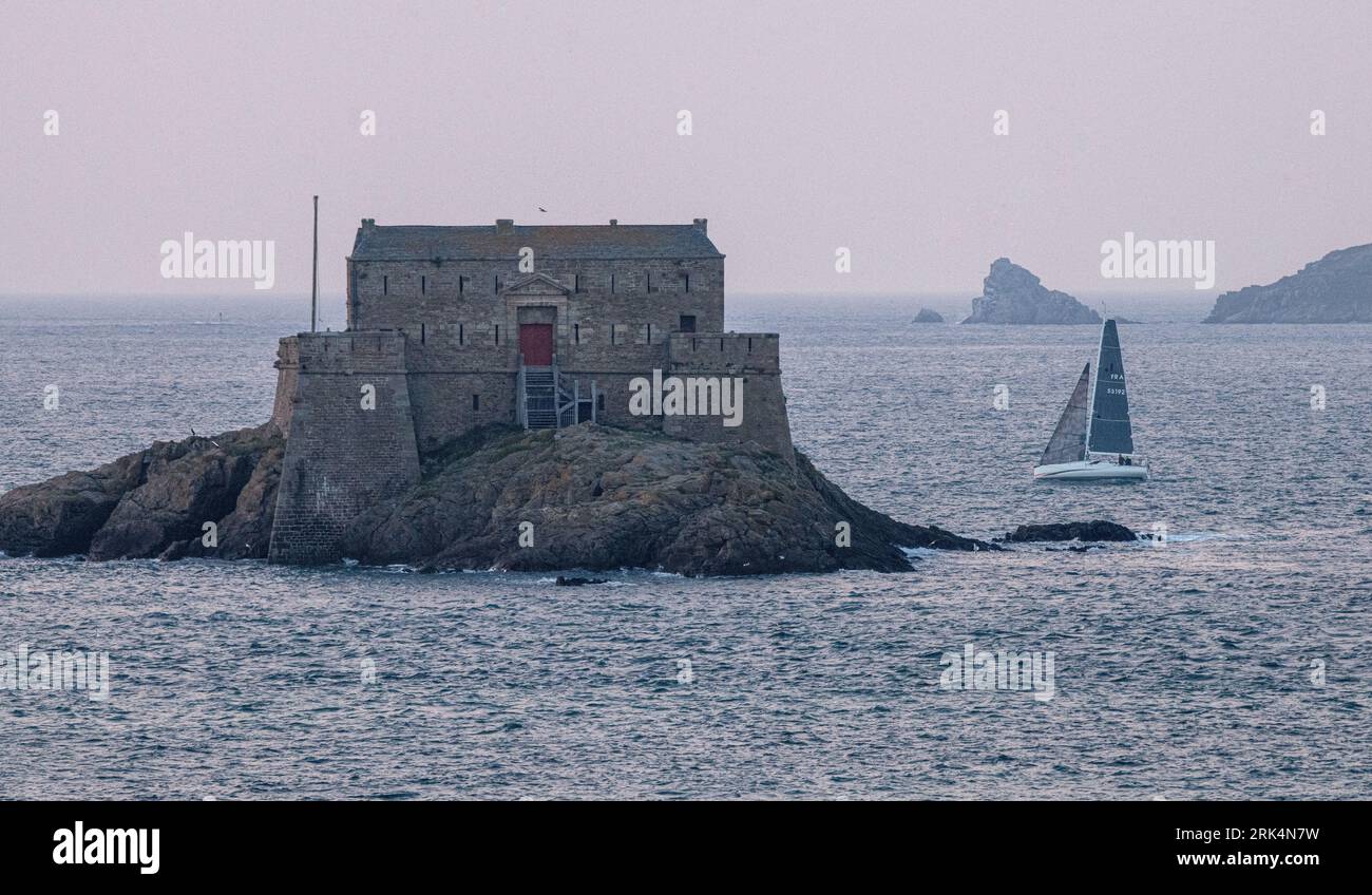 Sea view from Saint-Malo, France Stock Photo