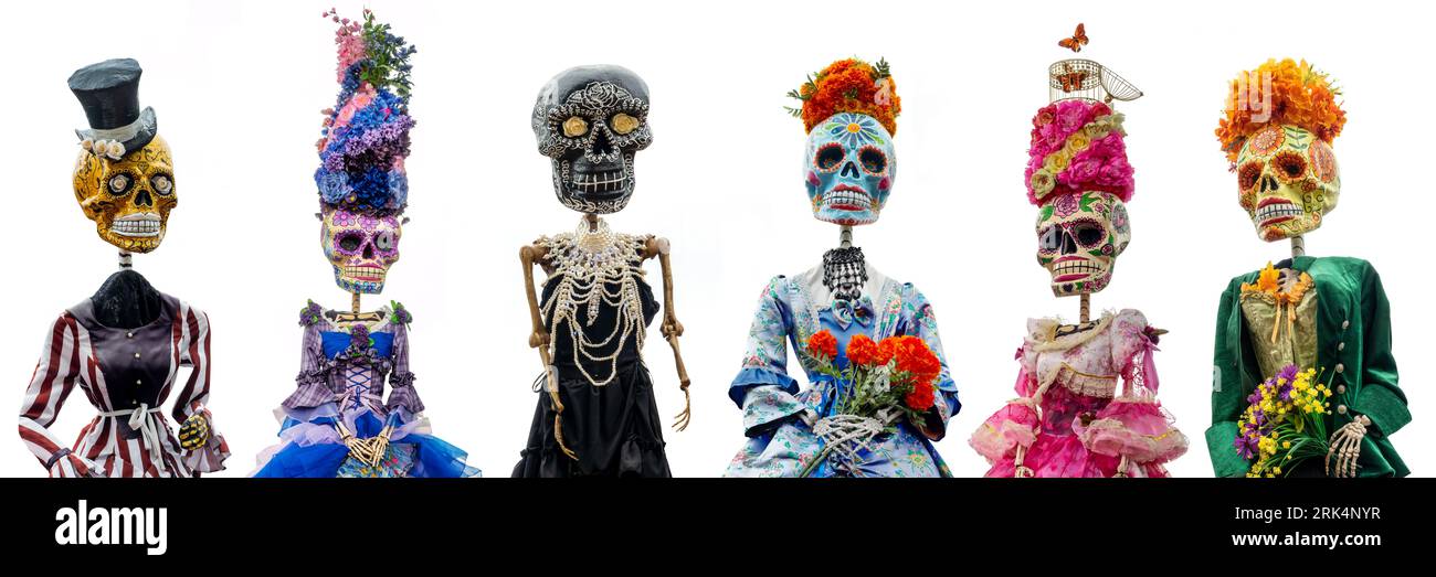 Day of the dead mexico skulls Cut Out Stock Images & Pictures - Alamy