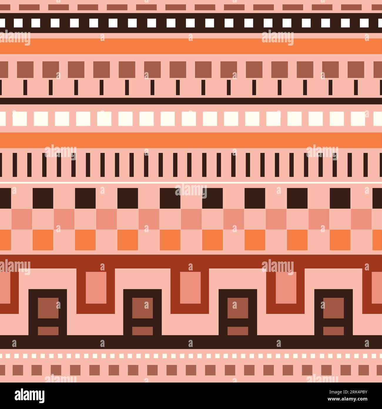 Rectangle memphis seamless pattern. Stock Vector