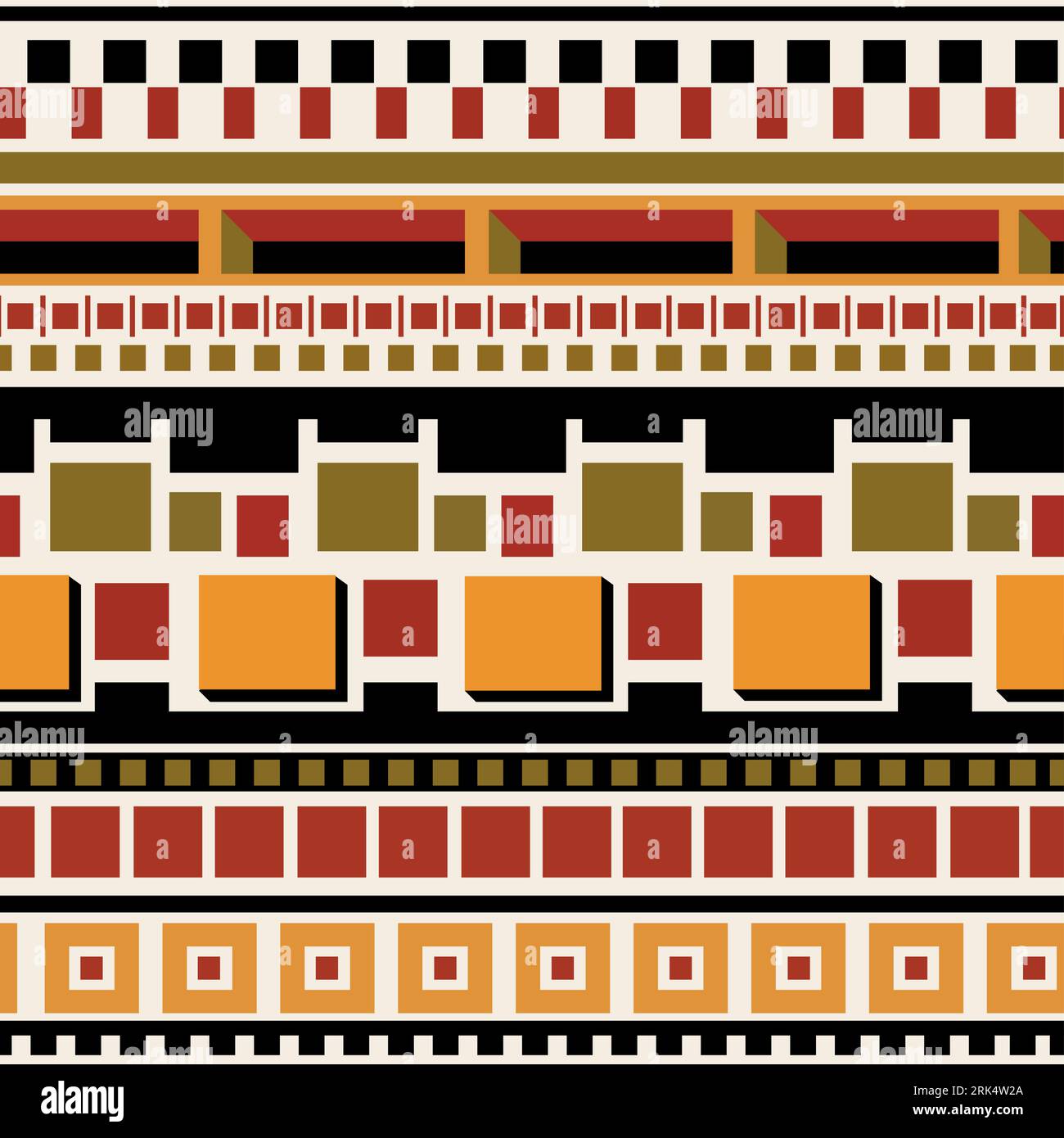 Rectangle memphis seamless pattern. Stock Vector