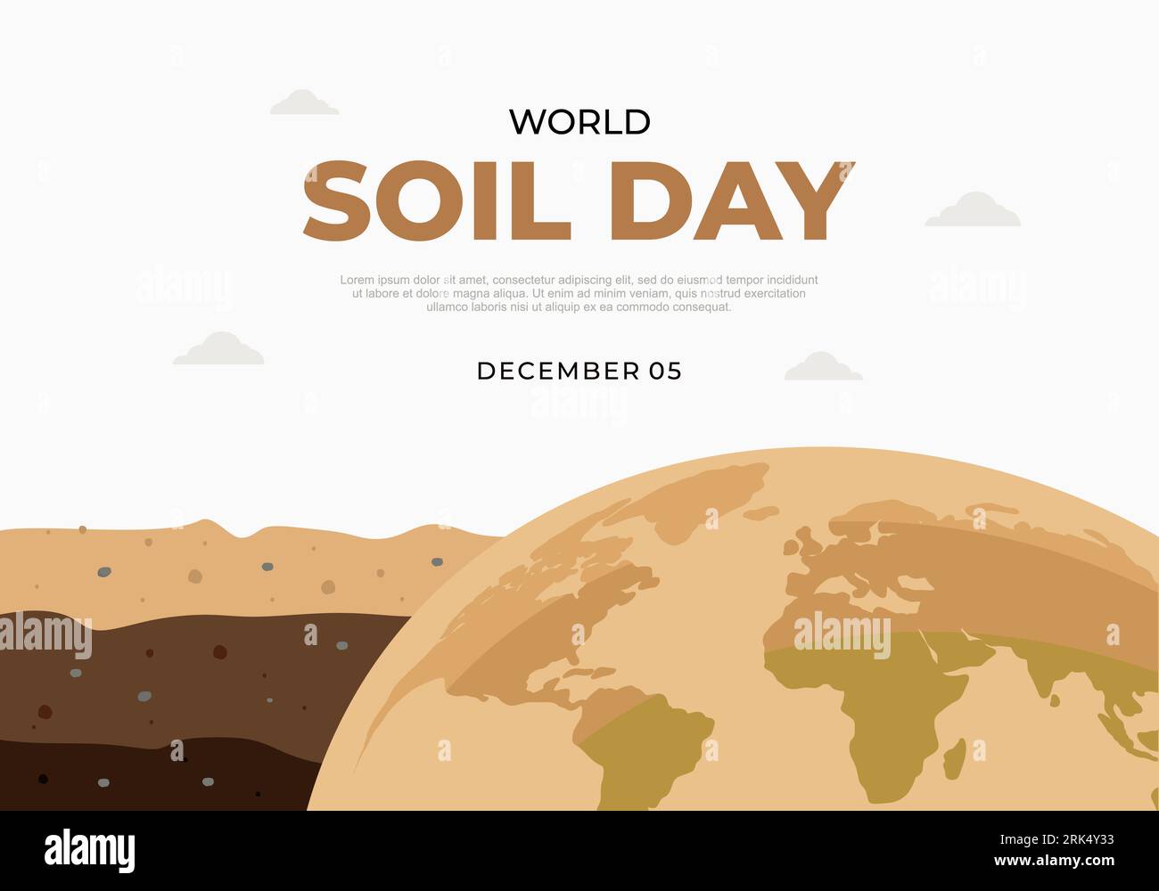 World soil day background celebrated on december 5 Stock Vector Image ...