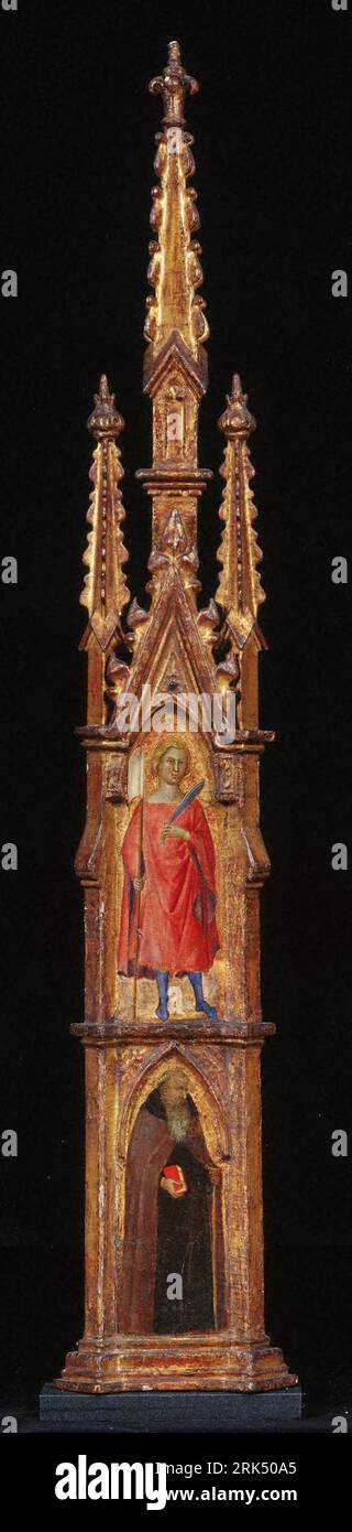 Saints Anthony Abbot and Ansano by Andrea di Bartolo Stock Photo - Alamy