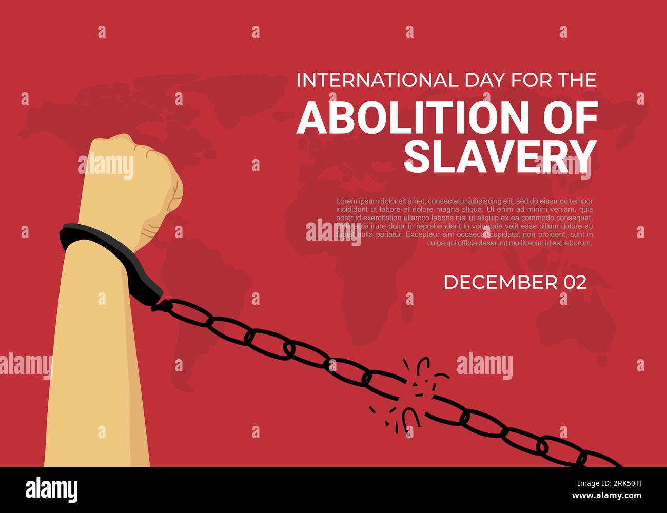 International day for the abolition of slavery celebrate on december 2