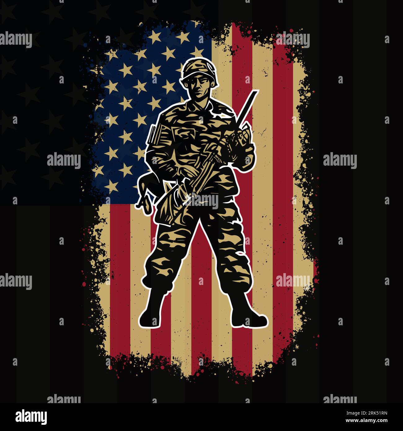 Proud U.S. 4th of July T-Shirt Veteran T-Shirt Design | us army navy veteran vector illustration with us flag for t-shirt, poster |  American Veteran Stock Vector