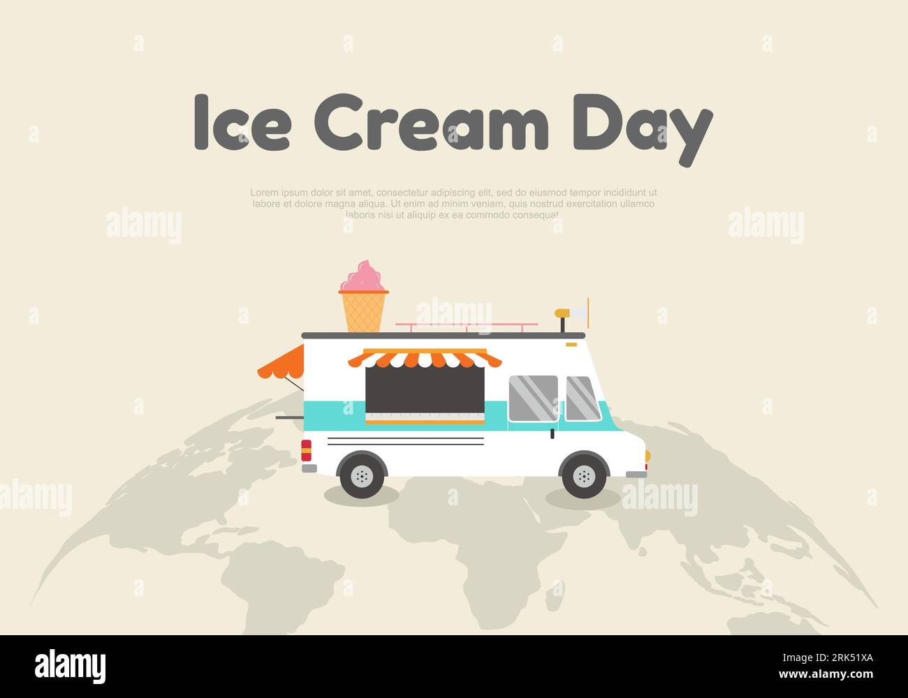 Ice cream day background celebrated on december 13 Stock Vector Image
