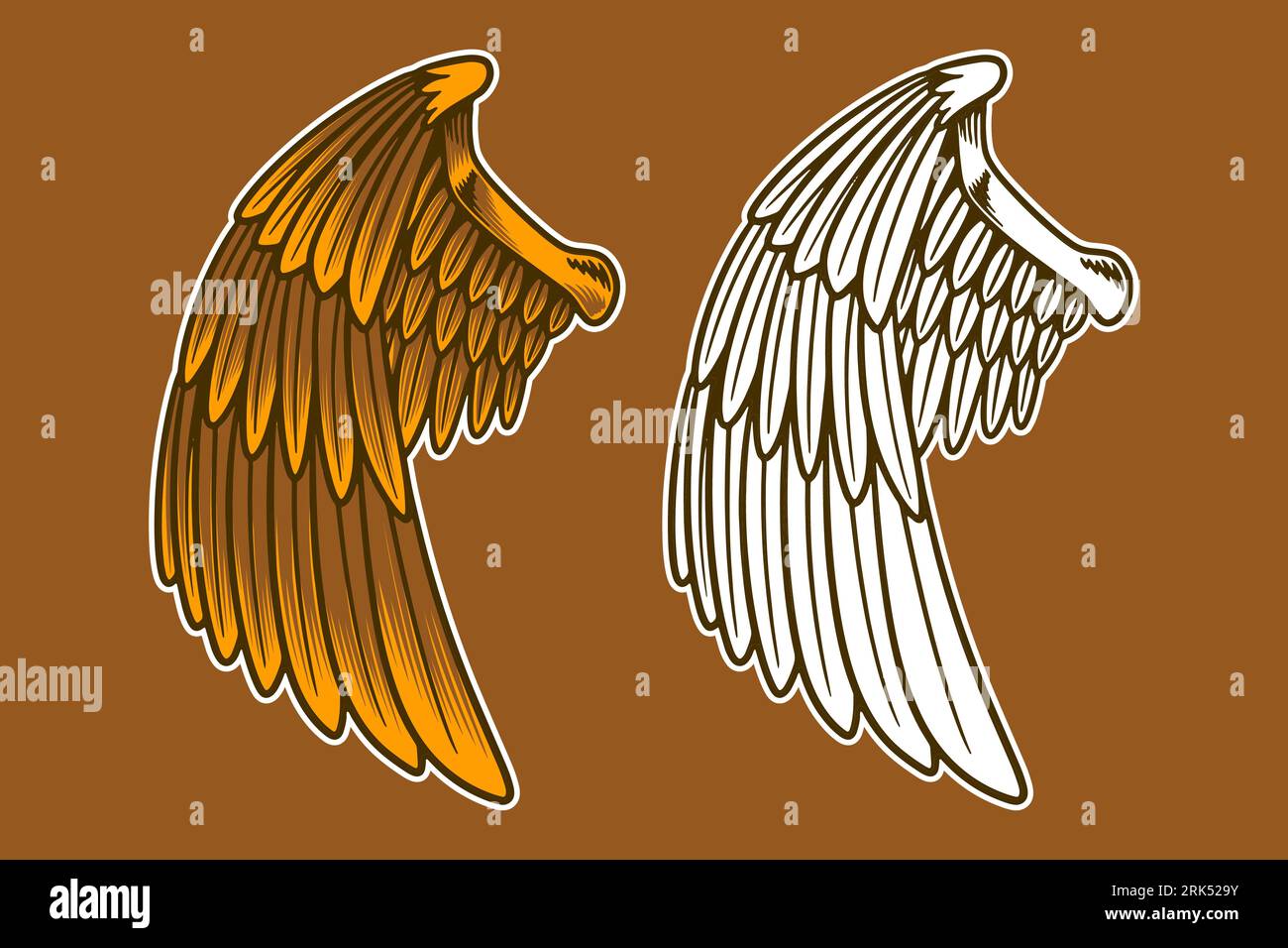 eagle wing vector illustration Stock Vector Image & Art - Alamy