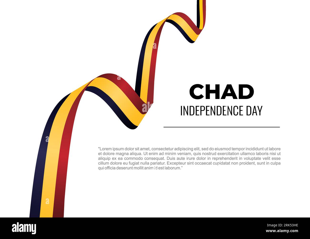 Chad independence day background banner poster celebrated on august 11