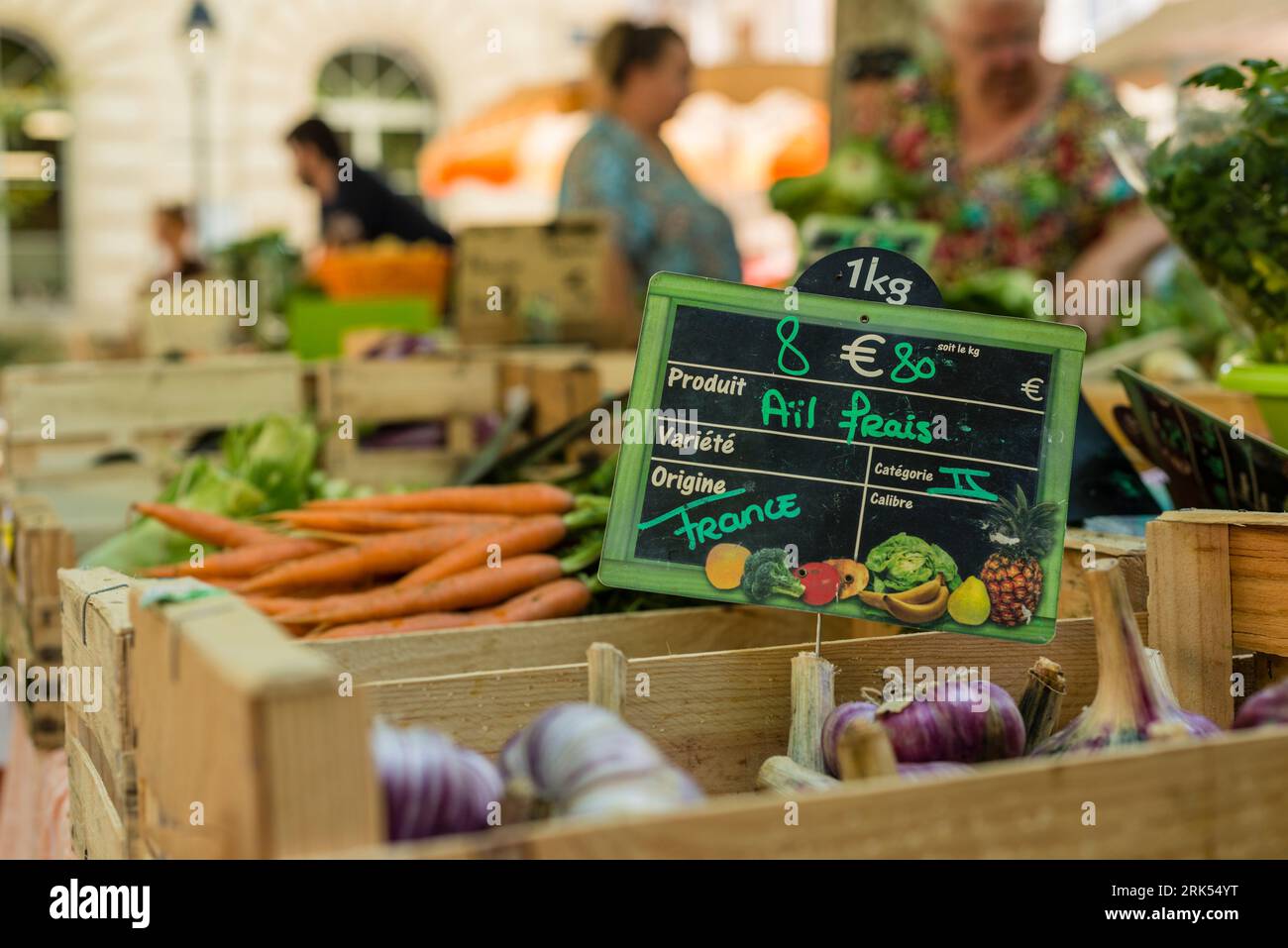 Outdoor Market, Meze, Herault, Occitanie, France Stock Photo