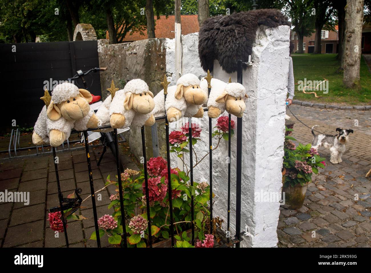 Sheep Store shop with products from sheep wool and sheepskin attracts customers ...