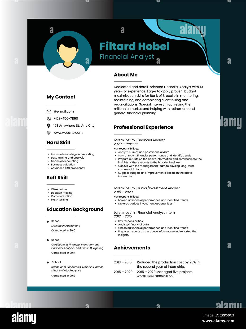 Finance Banking Resume CV Stock - Finance Banking Resume Cv 2RK59G3