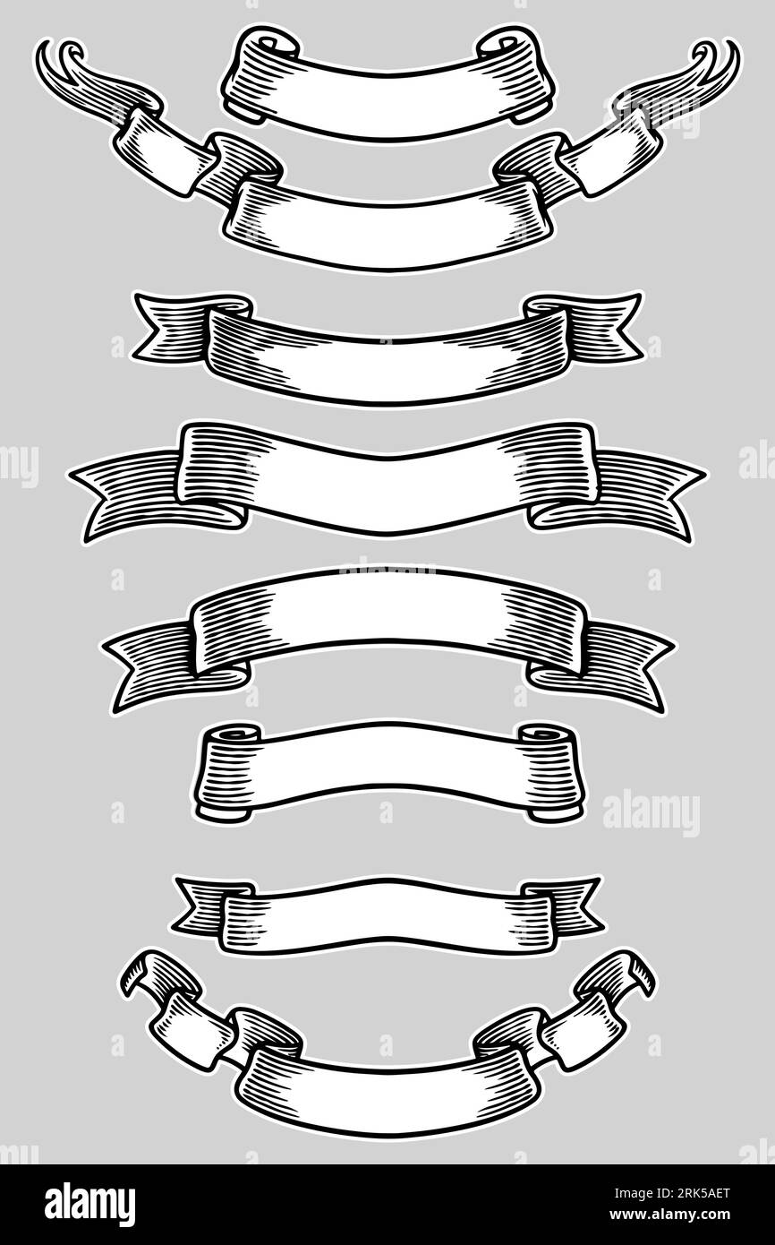 ribbon banner set vector illustration Stock Vector Image & Art Alamy