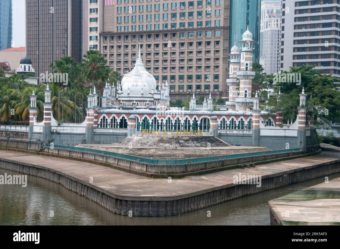 Masjid Jamek, an historic Islamic mosque at the heart of Kuala Lumpur, Malaysia Stock Photo