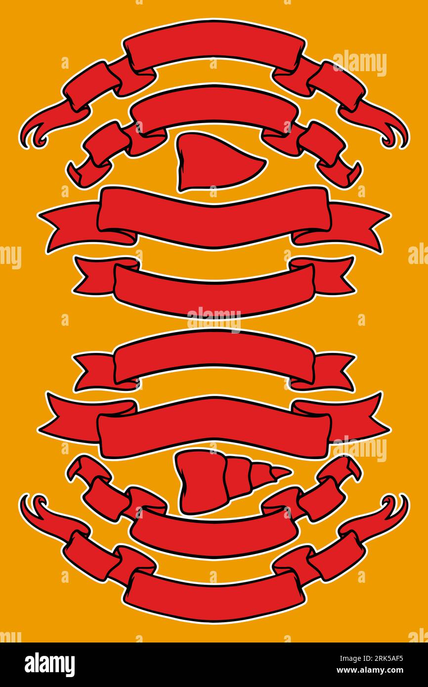 ribbon banner set vector illustration Stock Vector Image & Art - Alamy
