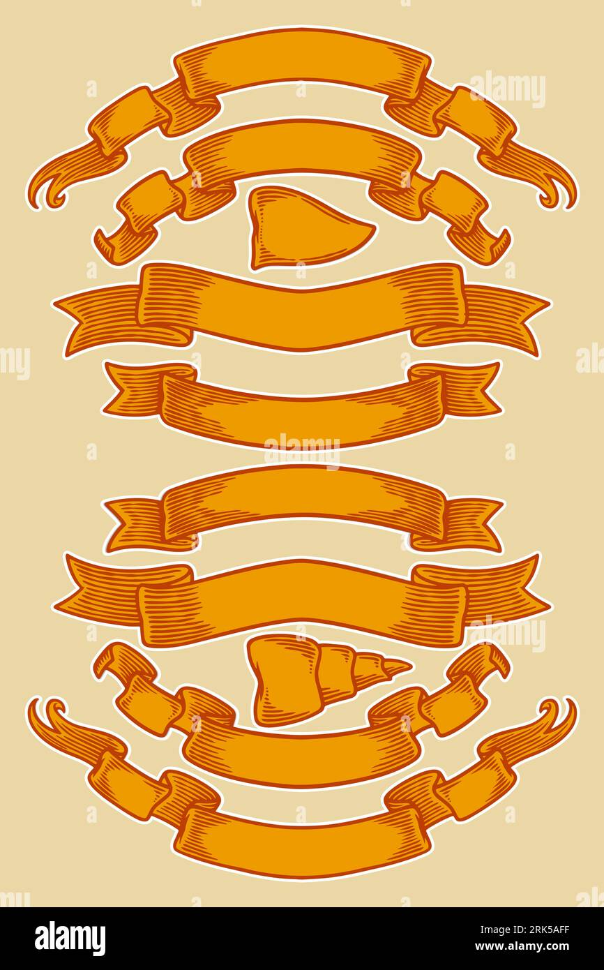 ribbon banner set vector illustration Stock Vector Image & Art - Alamy