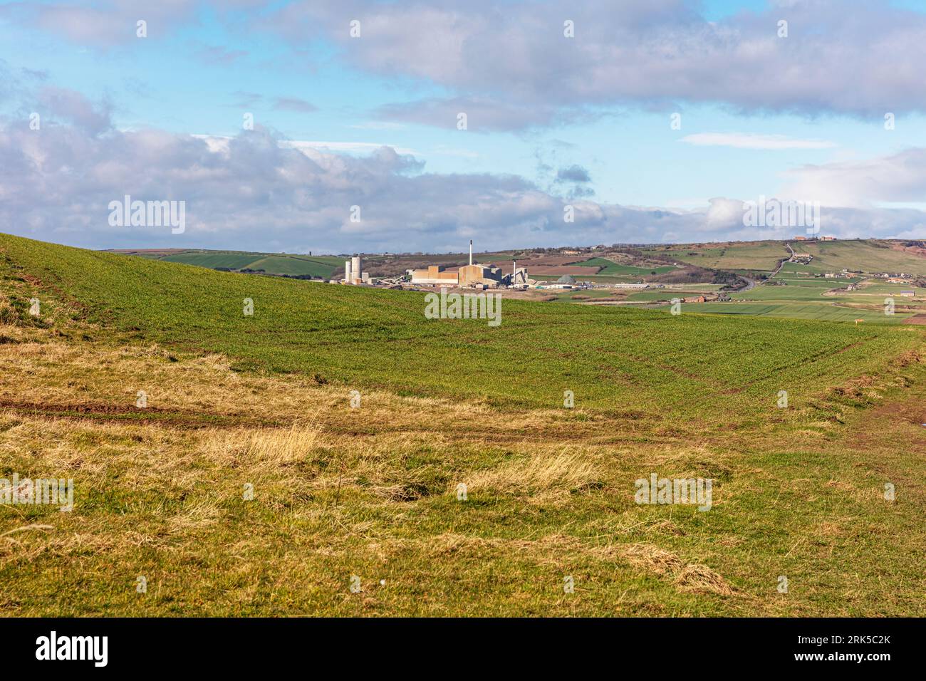 Boulby Potash Mine, Boulby mine, Cleveland Potash Limited, Boulby, Boulby village, Israel Chemicals Ltd, polyhalite, fertilizer plant Stock Photo