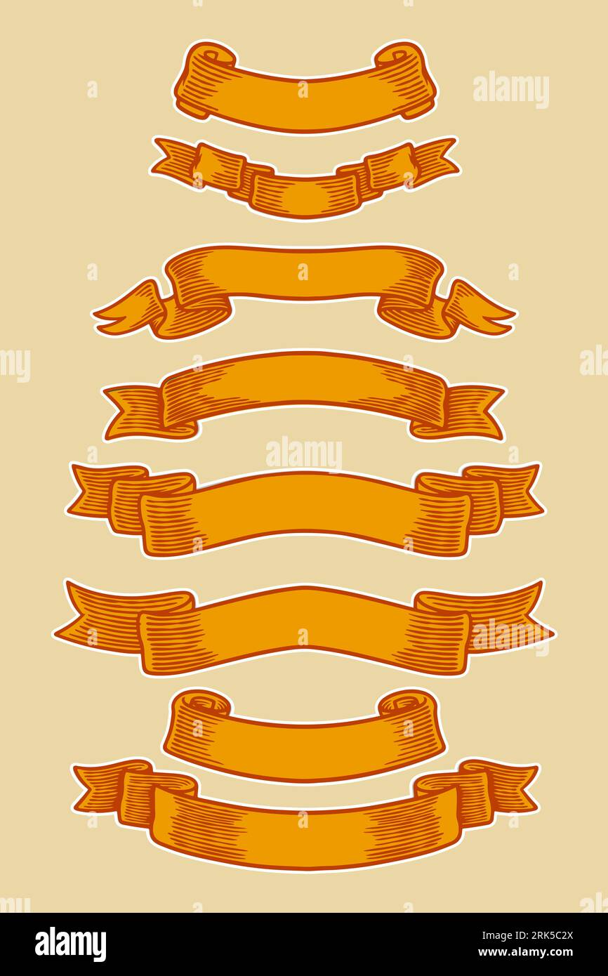 ribbon banner set vector illustration Stock Vector Image & Art - Alamy