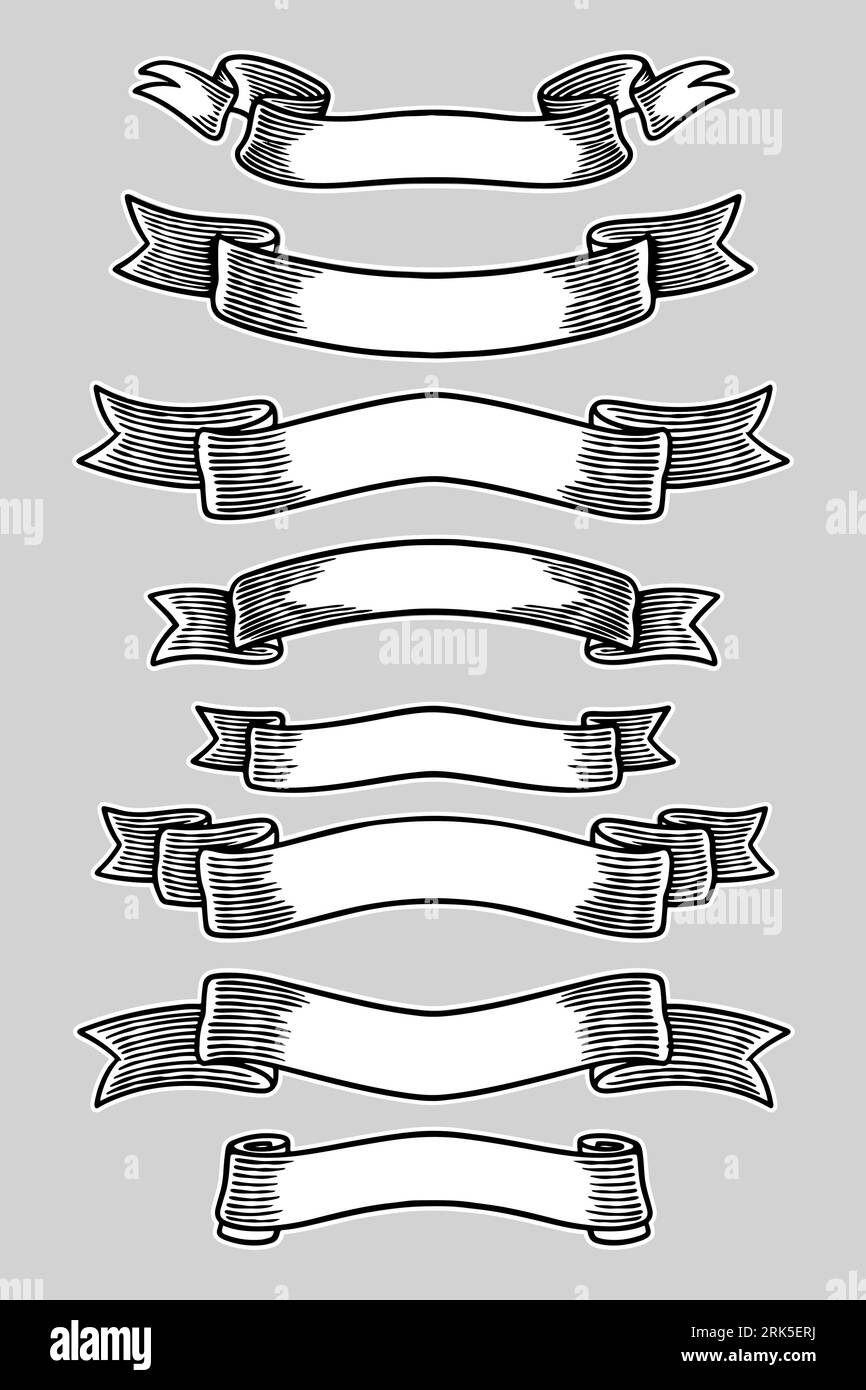 ribbon banner set vector illustration Stock Vector Image & Art - Alamy