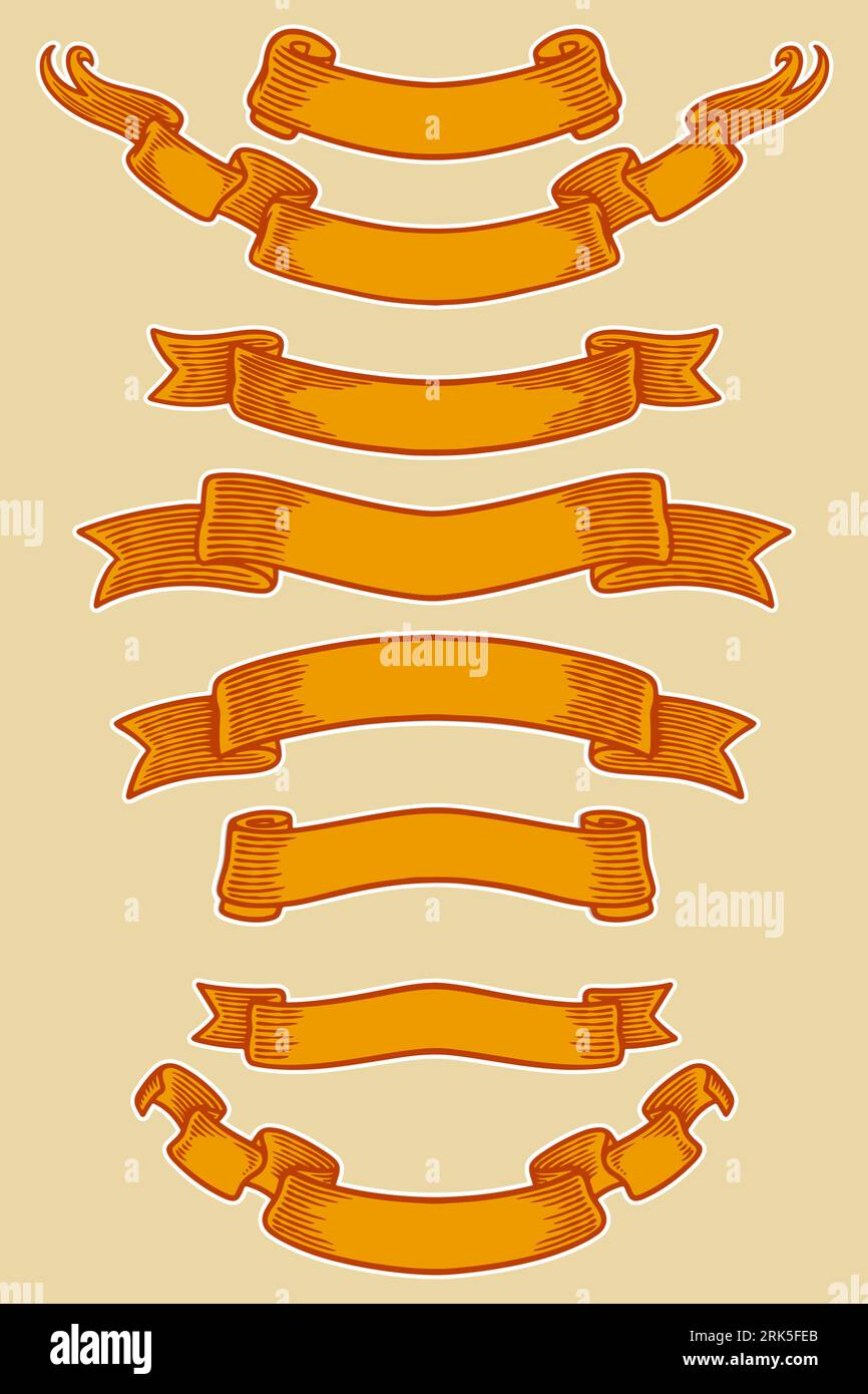ribbon banner set vector illustration Stock Vector Image & Art - Alamy