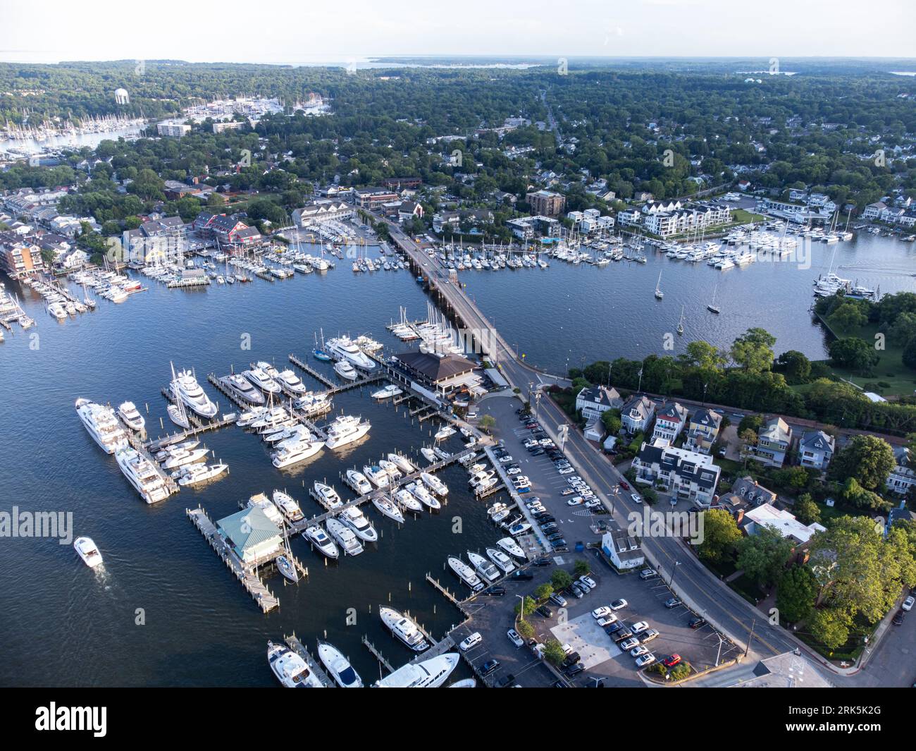 An aerial photo of the waterfront of Annapolis Maryland Stock Photo Alamy