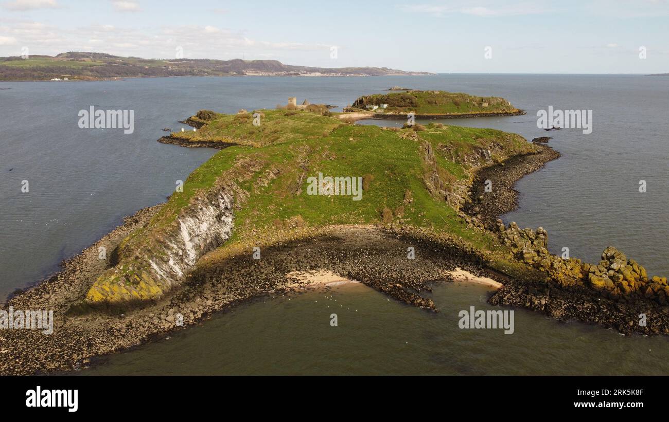 Firth Inlet Shoreline scotland aerial view hi-res stock photography and images - Alamy