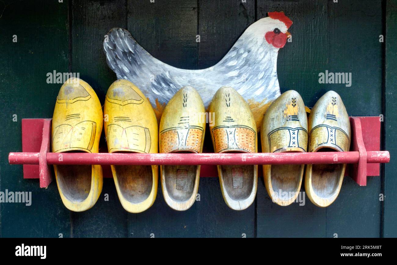 HAZERSWOUDE,HOLLAND-AUGUST 12,2023: A traditional Dutch rack of wooden ...