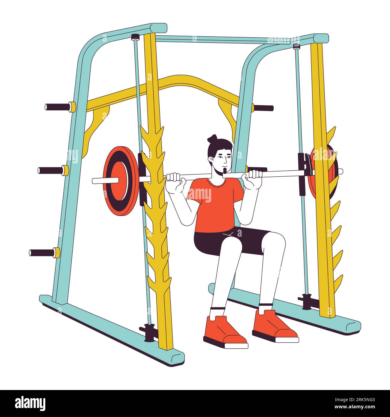Squat rack Cut Out Stock Images & Pictures Alamy