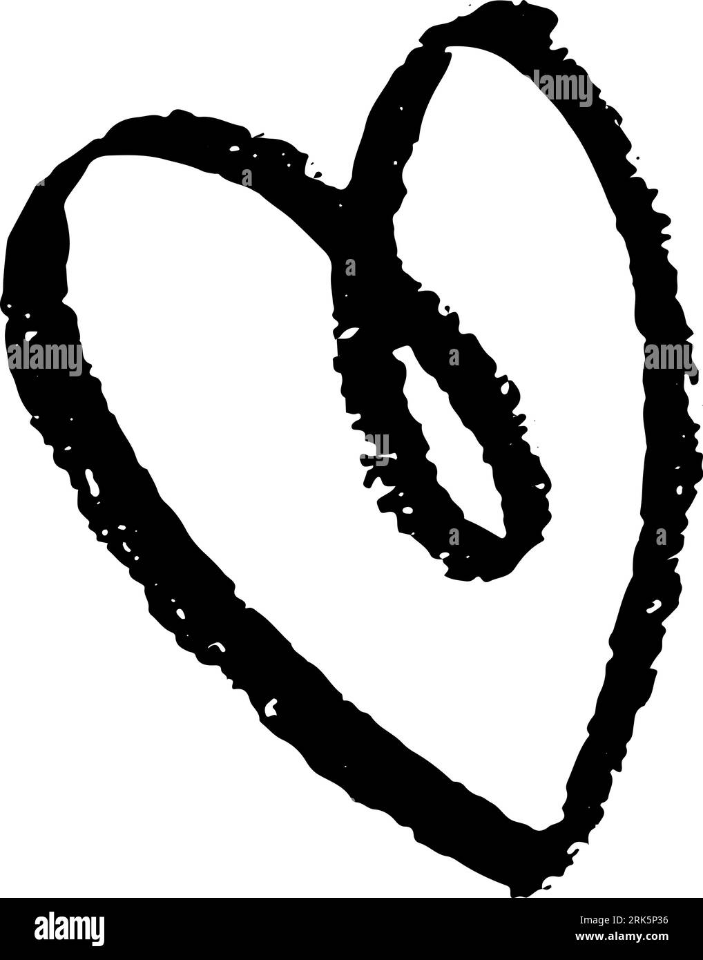 Hand Drawn Chalk Grunge Heart Stock Vector Image & Art - Alamy