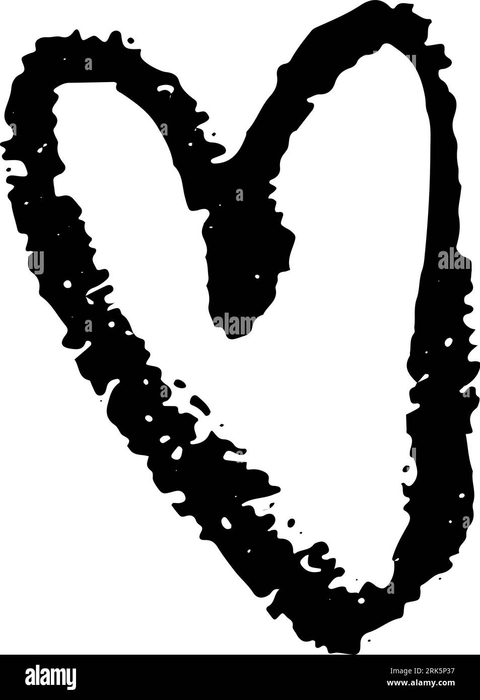 Hand Drawn Chalk Grunge Heart Stock Vector Image & Art - Alamy