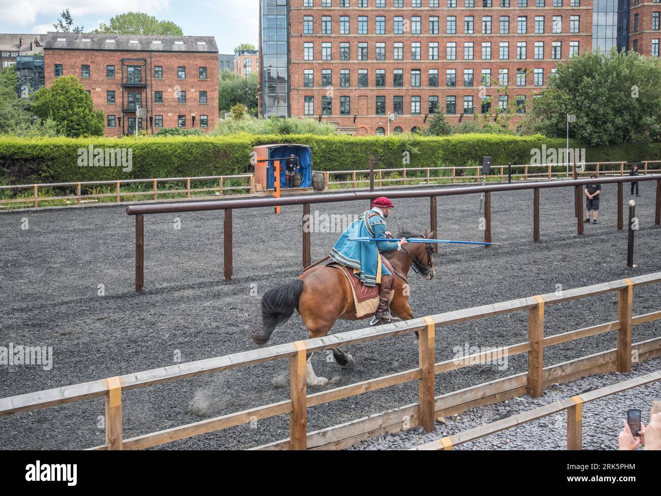 Horse riding skills and hunting skils with action riders at the Royal