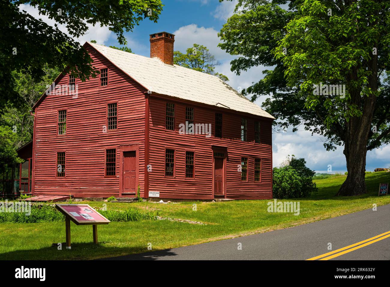 Captain Sadoce Wilcox House   Granby, Connecticut, USA Stock Photo