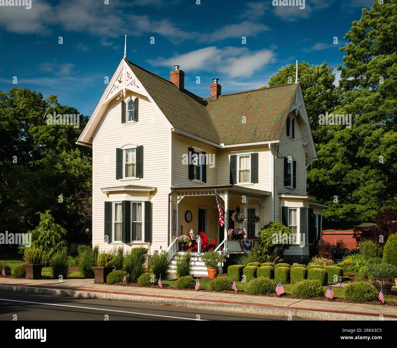Everett Bevins House _ Riverton, Connecticut, USA Stock Photo